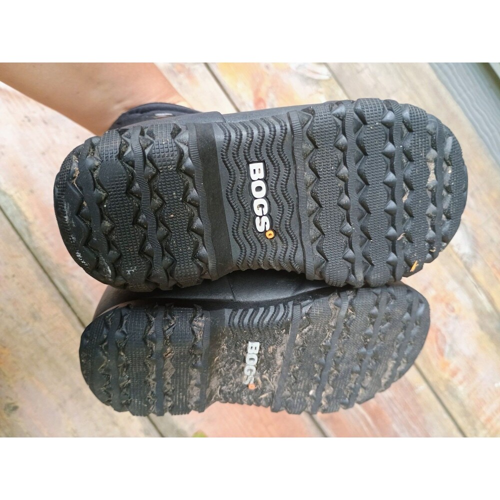 Bogs Boots Toddler Sz 7 Classic Snow Winter Pull On Midcalf Black Fabric - Picture 5 of 5